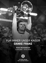 traueranzeige franz beckenbauer krank